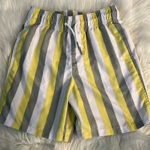 Boys Striped Swim Trunks Size Medium 8/10